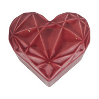 Ceramic Heart, Red