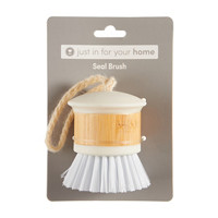 Just In For Your Home Bamboo Seal Brush, White