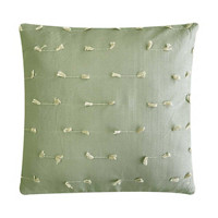 Clipped Jacquard Dash Pattern Sage Toss Pillow, 18 in x 18 in