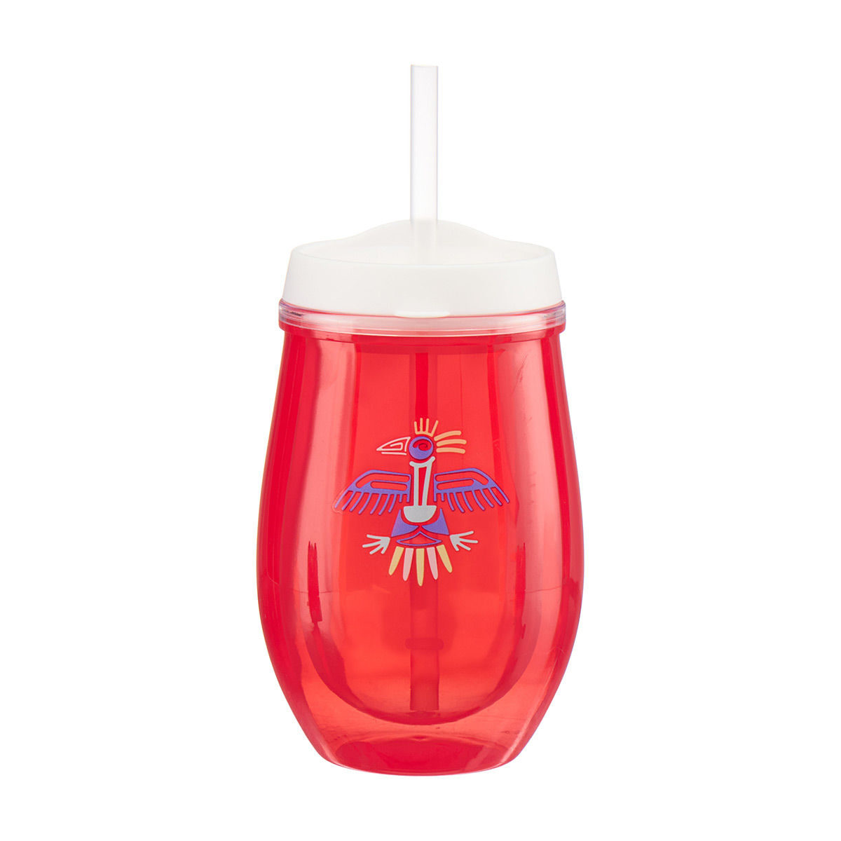 Double Wall Tumbler with Straw