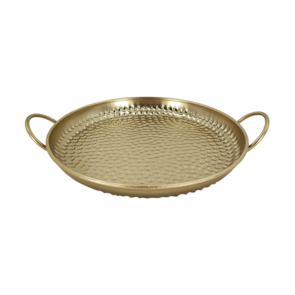 Gold serving deals tray with handles