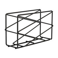 Black Metal Geometric Design Napkin Holder