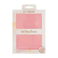 Belle Maison Satin Pillowcase, Pink