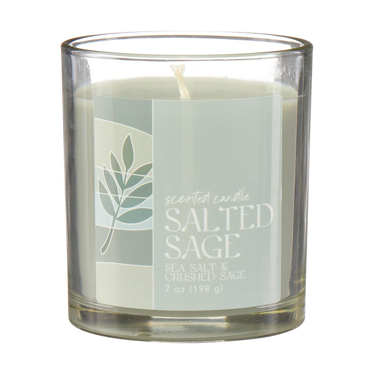 Salted Sage Sea Salt & Crushed Sage Scented Candle, 7 oz