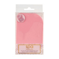 Spa Essentials False Eyelash Organizer Case with Mirror, Pink