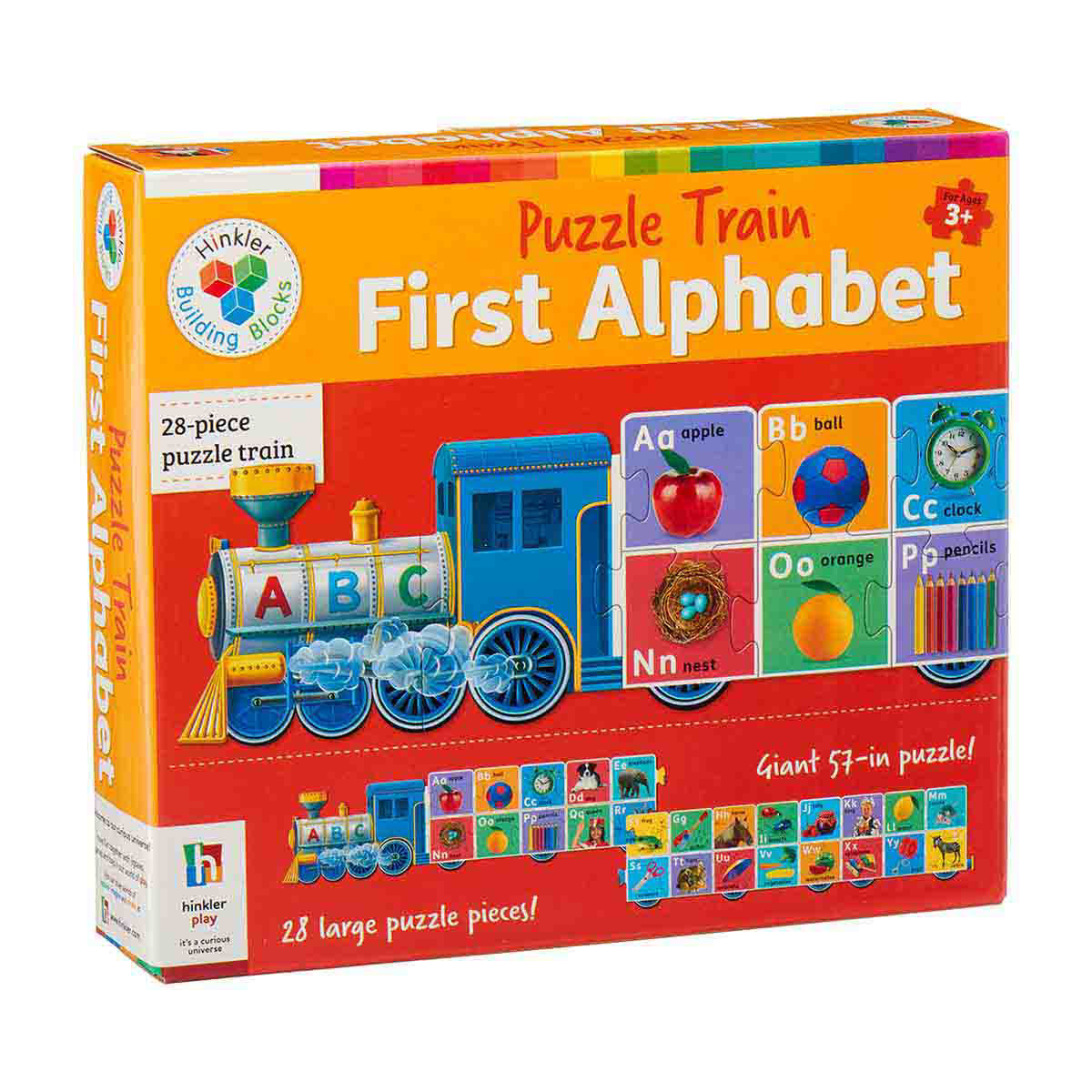 Building Blocks Puzzle Train First Alphabet