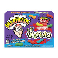 Warheads Lil' Worms Gummi Candy Chews Theater Box, 35 oz