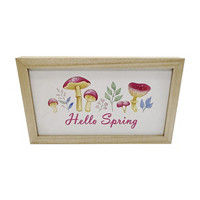 'Hello Spring' Easter Wooden Wall Art