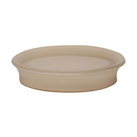 Solid Glass Soap Dish, Beige