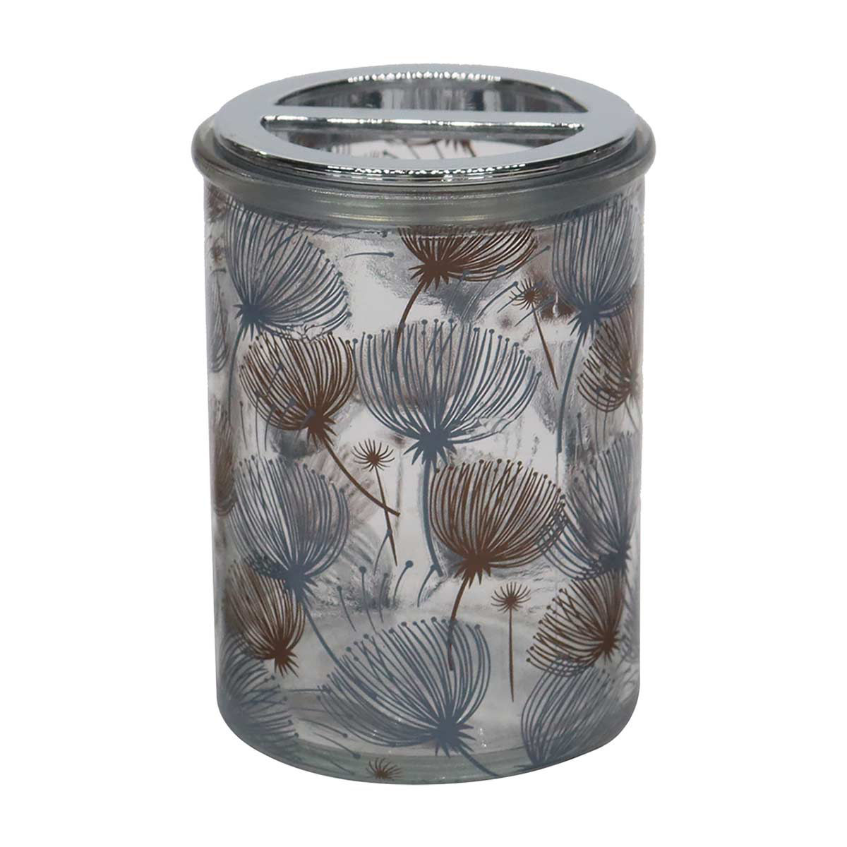 Flower Glass Toothbrush Holder