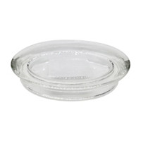 Solid Glass Soap Dish, Clear