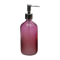 Ombre Glass Soap Pump Dispenser, Purple