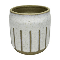 Decorative Ceramic Planter, Cream