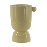 Ceramic Goblet Planter, Yellow