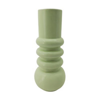 Ceramic Green Wavy Large Vase