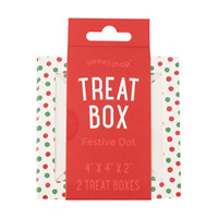 Sweetshop Treat Box Festive Dot, 2 Pieces