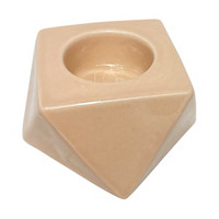 Decorative Ceramic Tealight Candle Holder, Peach