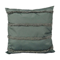 Frayed Stripe Pillow, Green