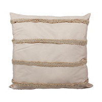 Frayed Stripe Pillow, Peach
