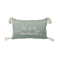 'Live in the Moment' Lumbar Pillow