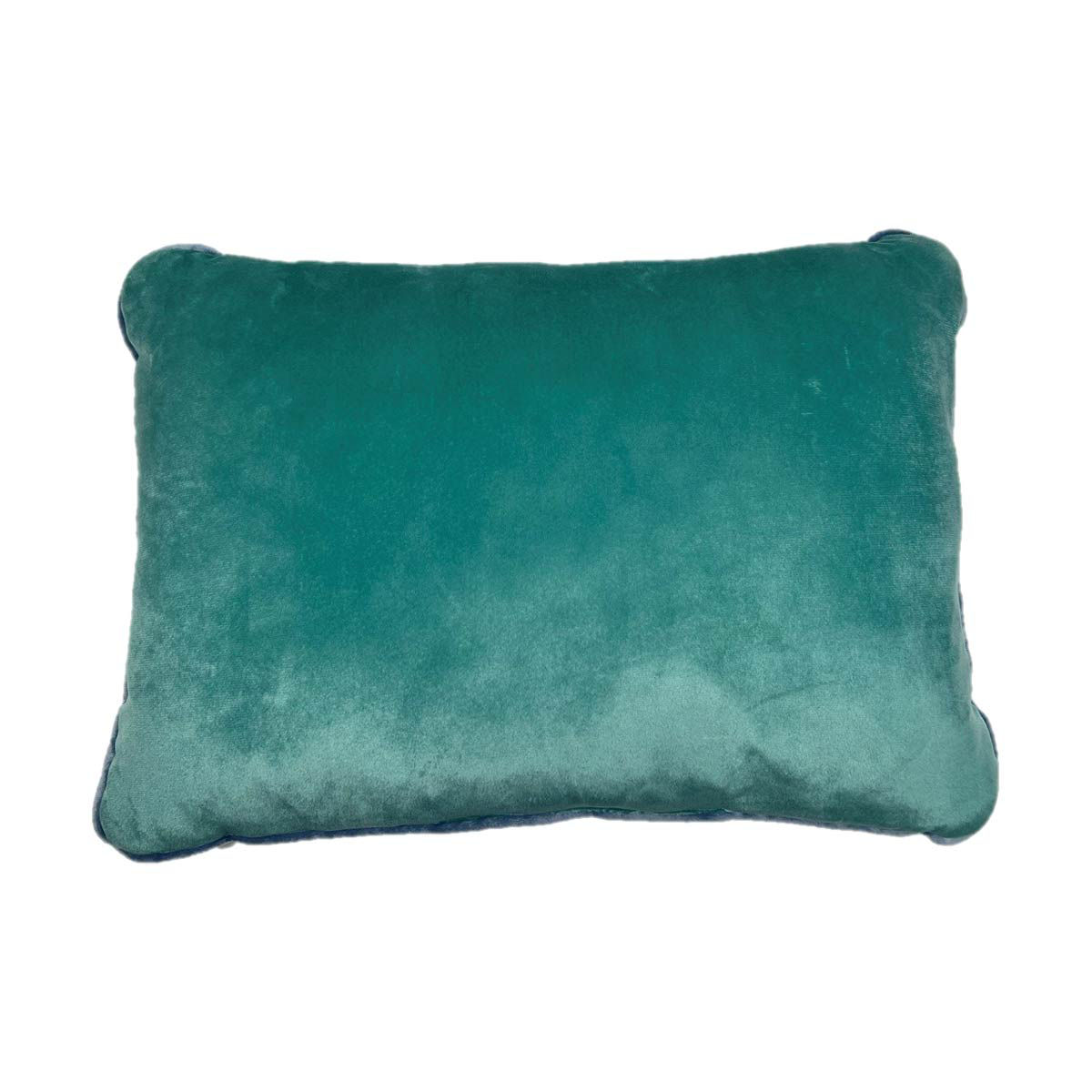 Decorative lumbar pillow blue