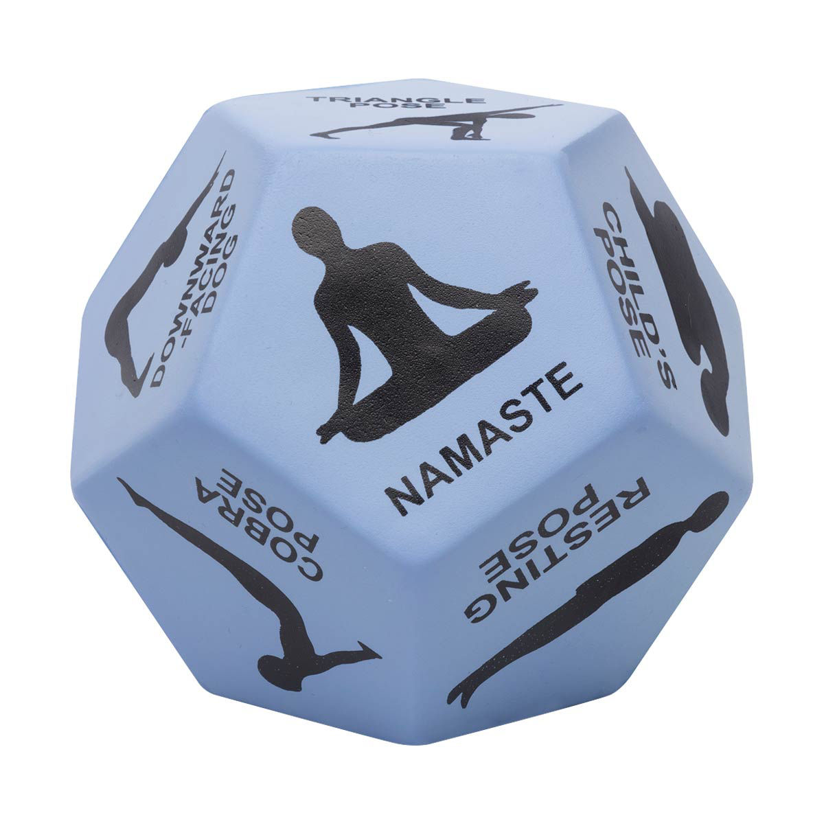 TwelveSided Yoga Dice, Blue