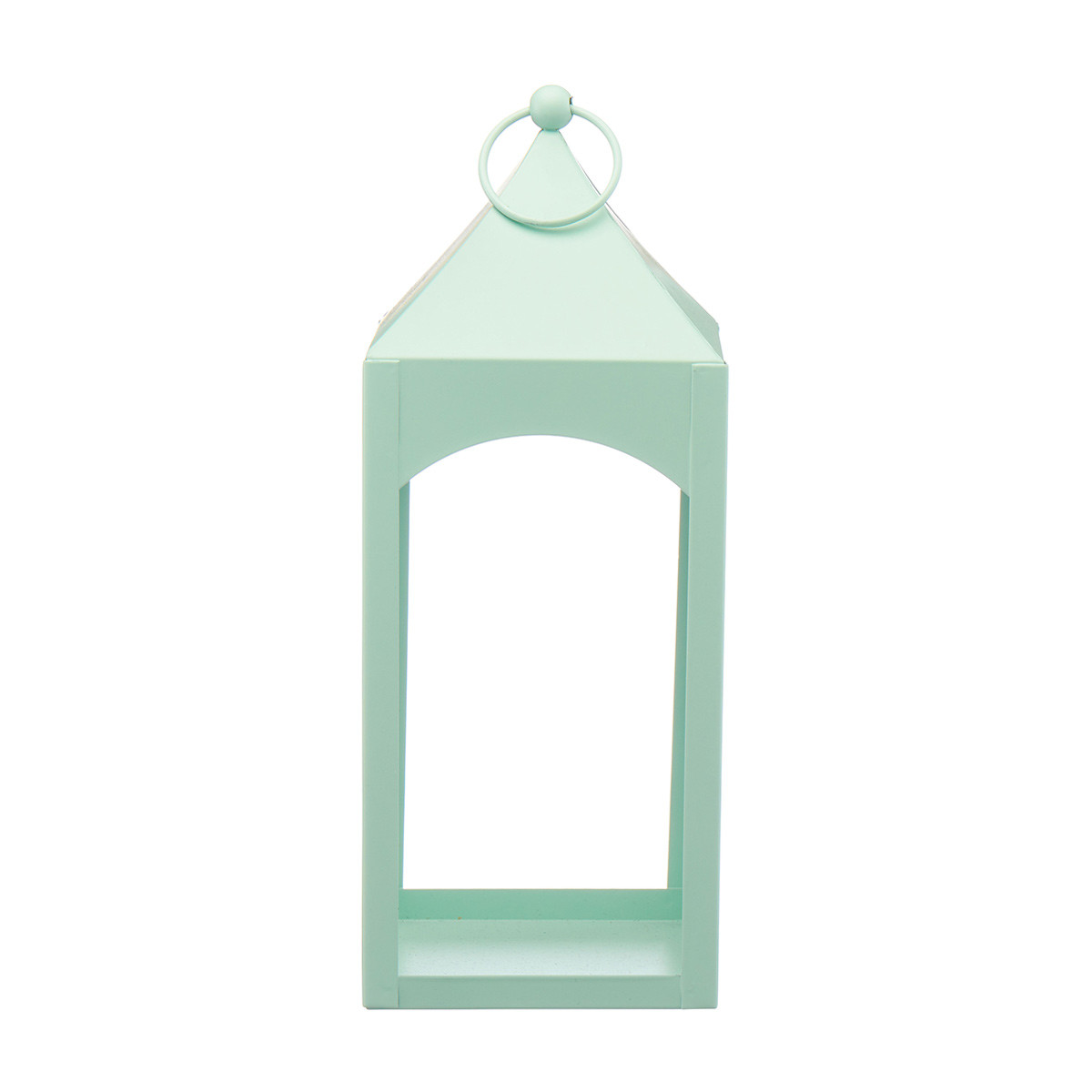 Decorative Small Metal Lantern, Green
