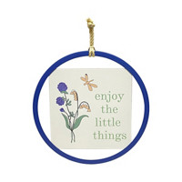 'Enjoy the Little Things' Round Wall Art