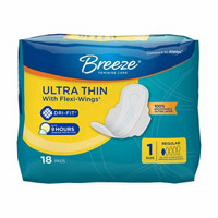 Breeze Ultra Thin with Flexi-Wings Feminine Pads, Size