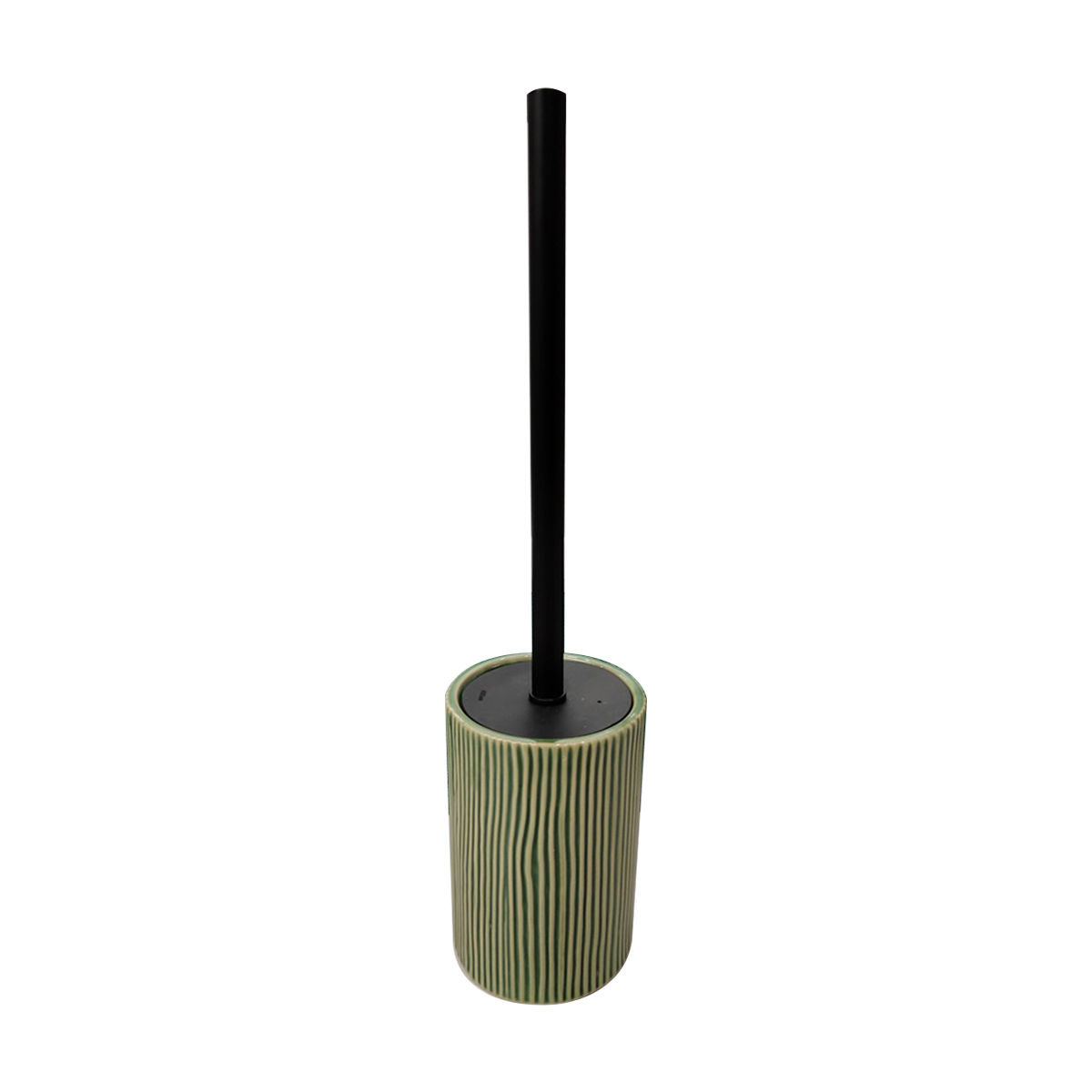 Ribbed Ceramic Toilet Brush Holder