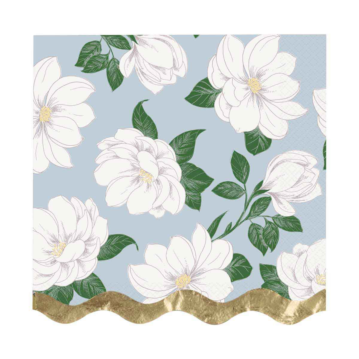 Garden Party Scalloped Dinner Napkins, 16 ct