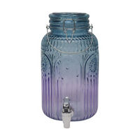 Decorative Embossed Ombre Glass Dispenser