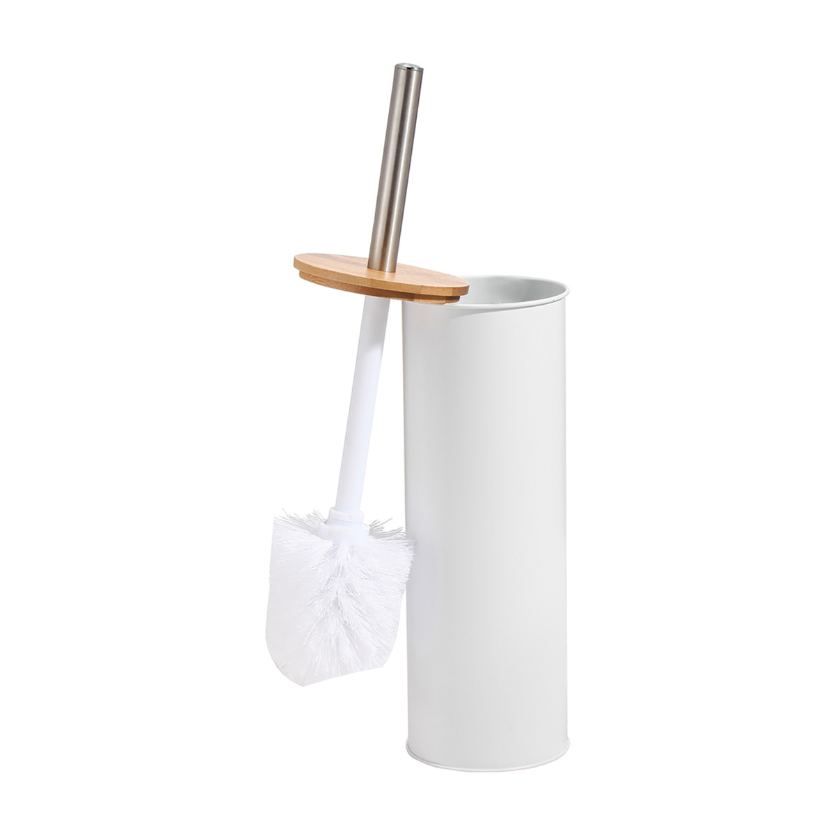 Toilet brush and on sale holder white