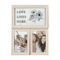 Dual Photo Collage Frame Set, White