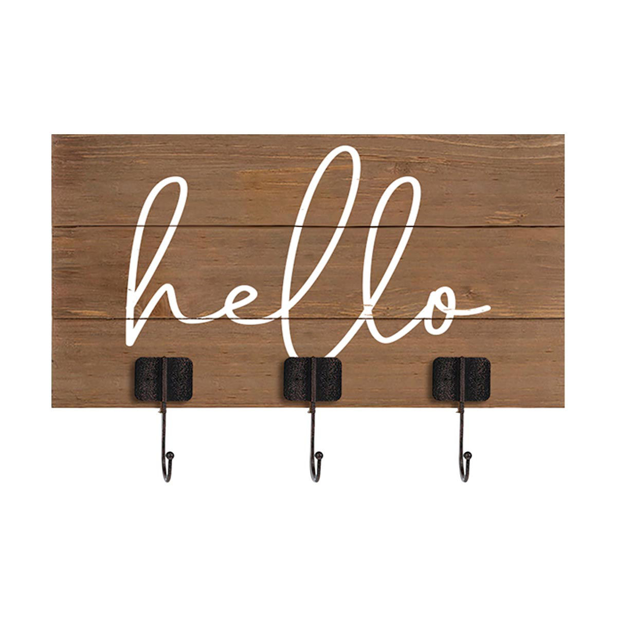 'Hello' Sign with Hooks
