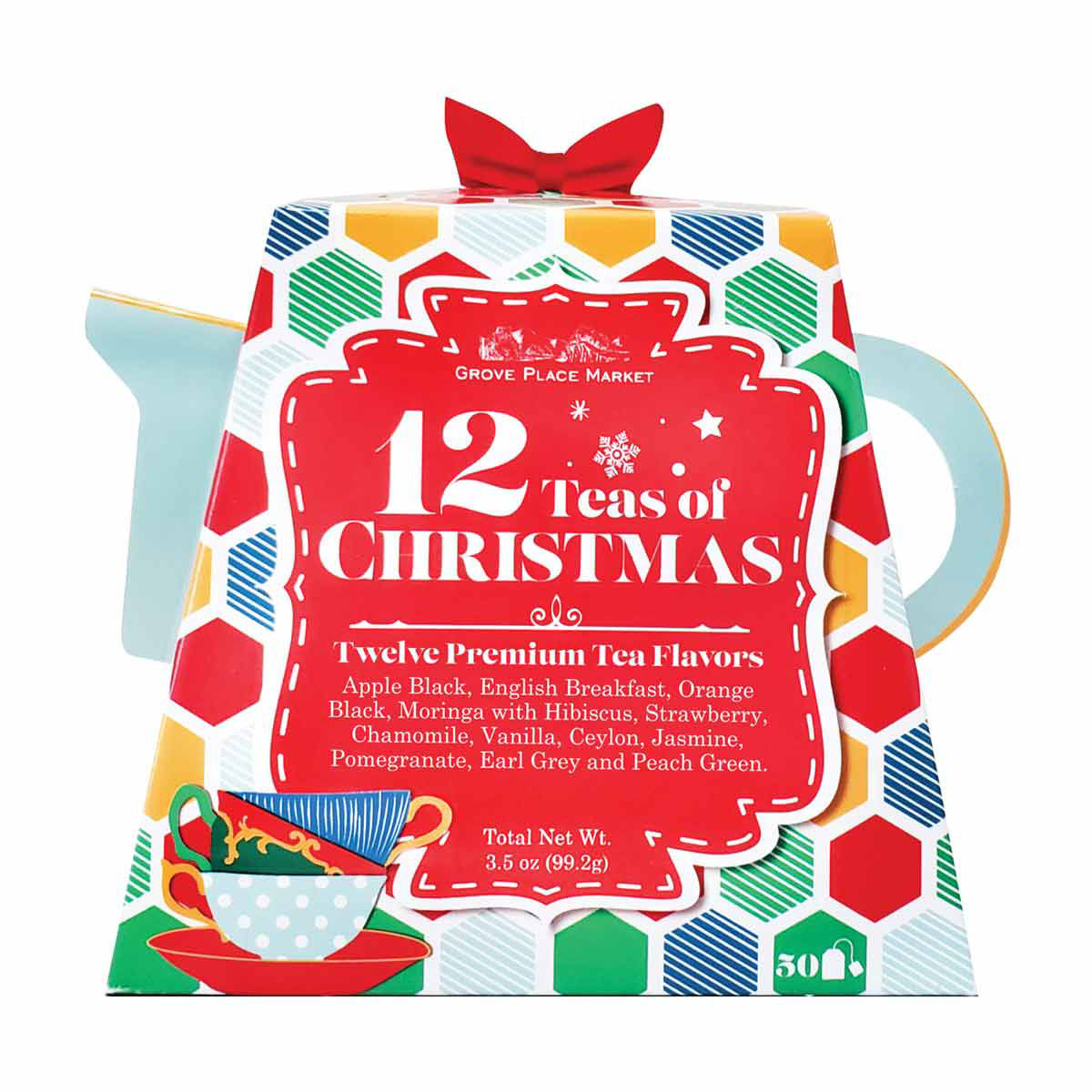 12 Teas of Christmas Teapot