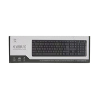 GENTEK Wired Keyboard, Black