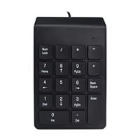 Wired Numbered Keypad, Black 