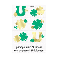 Unique Party! St. Patrick's Day Party Tattoos, 24 ct