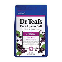 Dr Teal's Pure Epsom Salt Soak with Black Elderberry & Vitamin D, 3 lbs