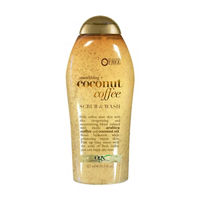 OGX Smoothing and Coconut Coffee Scrub & Wash, 19.5 fl oz