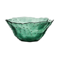 Dotted Pattern Serving Glass Bowl