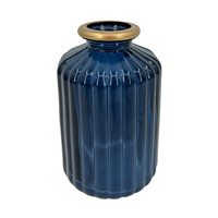Glass Vase, Blue
