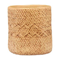 Cement Woven-look Utensil Crock