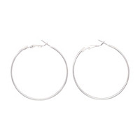 Silvery Hoop Earrings