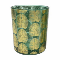 Leaf Printed Candle Holder, Assorted