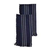 Cotton Stripes Napkin with Fringes, 18 in x 18 in