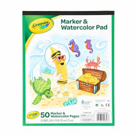 Crayola Marker & Watercolor Pad, 50 Pages