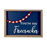 'You're My Firecracker' Beaded Wall Decoration