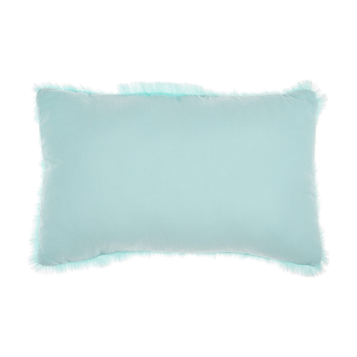 Shell Lumbar Decorative Pillow, Blue